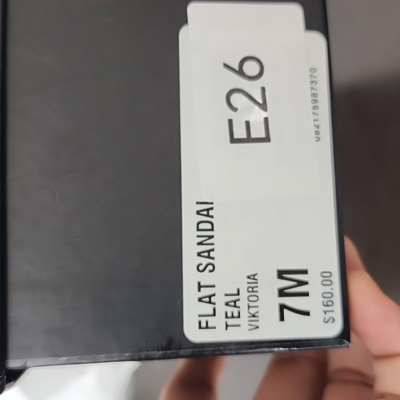 NEW AAJ By Aminah Womens Viktoria Embellished Flate Teal 7 Ankle strap Sandals - Picture 8 of 8